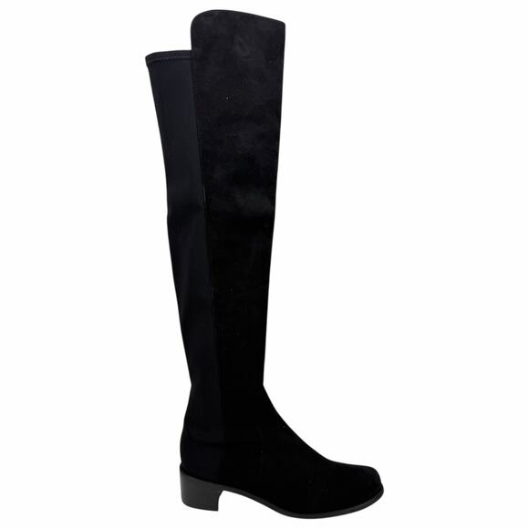 Stuart Weitzman 5050 Black Reserve Suede Over the Knee Boots Size 9.5M - Picture 3 of 13